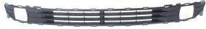 Front Bumper Grille for Kia RIO/RIO5 2006-2009, Textured Black with Fog Light Hole, Suitable for Hatchback/Sedan, Replacement