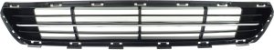 Front Bumper Grille for Kia Optima 2014-2015, Black with Chrome Molding, Excluding Hybrid Models, USA Built, Replacement