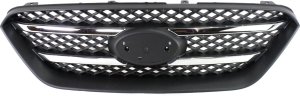 Grille for Kia Rondo 2007-2010, Black Shell and Insert with Chrome Molding, Suitable up to June 2010, Replacement