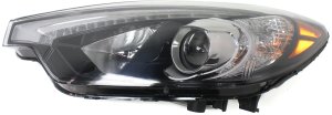 Headlight Assembly for Kia Forte/Forte Koup/Forte5 2014-2015, Left (Driver), HID/Xenon, with HID Kit, Up to 10-17-2014, Replacement