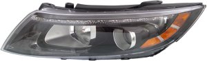 Headlight Assembly for Optima 2014-2015, Left (Driver), Halogen with LED Position Light, Excluding Hybrid Models, USA Built Vehicle, Replacement