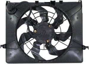Radiator Fan Assembly for Hyundai Sonata/Kia Optima 2011-2013, 2.0L Engine, Includes Resistor, Replacement