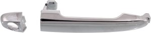 Front Exterior Door Handle for Kia Rondo 2007-2012, Left (Driver), All Chrome, with Keyhole, Replacement