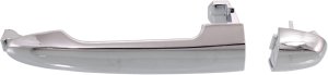 Front Exterior Door Handle for Kia Rondo 2007-2012, Right (Passenger), All Chrome, without Keyhole, Replacement