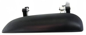 Front Exterior Door Handle for Kia RIO 2001-2002, Left (Driver), Smooth Black, Sedan/Wagon, Replacement