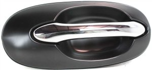 Rear Exterior Door Handle for Kia Sedona 2002-2005 Right (Passenger), Chrome Lever, EX Model, Replacement