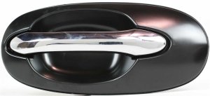 Rear Exterior Door Handle for Kia Sedona 2002-2005, Left (Driver), Chrome Lever, EX Model, Replacement