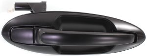 Rear Exterior Door Handle, Right (Passenger) Side, for Kia Optima/Magentis 2001-2006, Hyundai Sonata 2002-2005, Primed (Ready to Paint), Old Body Style, Plastic, Replacement