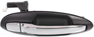 Rear Exterior Door Handle for Kia Optima/Magentis 2001-2006, Hyundai Sonata 2002-2005, Right (Passenger), Chrome-Black, Old Body Style, Replacement