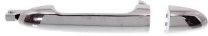Rear Exterior Door Handle for Kia Spectra 2004-2009, Left (Driver), All Chrome, Handle+Cover, New Body Style, Replacement
