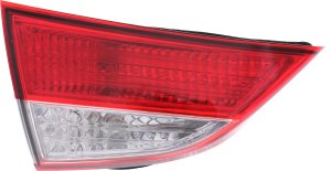 Tail Light Assembly for Hyundai Elantra Sedan 2011-2013, Left (Driver), Inner, Halogen, USA Built Vehicle, Replacement