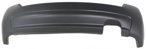 Rear Bumper Cover for Kia Sportage 2005-2007, Primed (Ready to Paint), Without Luxury Package, 2.0L Engine, Replacement