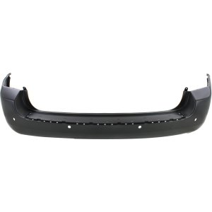 Rear Bumper Cover for Kia Sedona 2006-2008, Primed (Ready to Paint), with Back-Up Sensor and 4 Sensor Holes, Excludes Base Model, Replacement