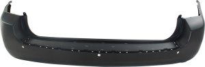 Rear Bumper Cover for Kia Sedona 2006-2014, Primed (Ready to Paint), with Back-up Sensor, with 3 Sensor Holes, Excluding Base Model, Replacement