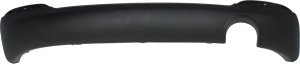 Rear Bumper Cover for Kia Forte 2014-2016, Lower Section, Textured Finish, with Exhaust Hole, Suitable for EX/SX Models, Replacement