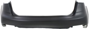 Upper Rear Bumper Cover for Kia Forte 2014-2016, Primed (Ready to Paint), Replacement
