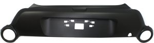 Upper Rear Bumper Cover for Kia SOUL 2014-2016, Primed (Ready to Paint), Without Two-Tone Paint, 2-Piece Type Bumper, Replacement