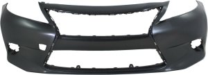 Front Bumper Cover for Lexus ES300H/ES350 2013-2015, Primed (Ready to Paint), without Parking Aid Sensor Holes, Replacement