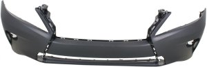 Front Bumper Cover for Lexus RX350/RX450H 2013-2015, Made for Japan Built Vehicle, Primed (Ready to Paint), without F Sport Package, without Headlight Washer and Park Assist Sensor Holes, Replacement