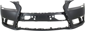 Front Bumper Cover for Lexus LS460 2013-2017/LS600H 2014-2016, Primed (Ready to Paint), L Model, (LS460, without F Sport Package, with Headlight Washer Holes), Replacement
