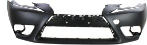 Front Bumper Cover for 2014-2016 Lexus IS200T/IS250/IS300/IS350, Primed (Ready to Paint), without F Sport Package, Headlight Washer and Park Distance Sensor Holes (Excluded C Model), Replacement