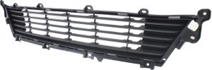 Front Bumper Grille for Lexus ES350, Textured Gray, Model Years 2013-2015, Replacement