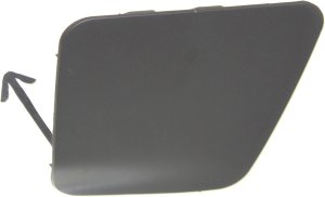 Front Bumper Tow Hook Cover for Lexus ES300H/ES350 (2013-2015), Right (Passenger) Side, Primed (Ready to Paint), Replacement