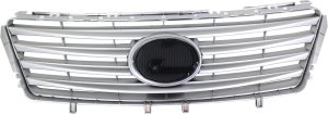 Grille for Lexus ES350 2010-2012, Painted Silver Shell and Insert without Pre-Collision System, Replacement