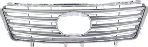 Grille for Lexus ES350 2010-2012, Painted Silver Shell and Insert, with Pre-Collision System, Replacement