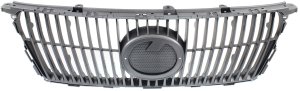 Grille for Lexus IS250/IS350 (2011-2013), Painted Gray Shell and Insert without Sport Package, Excludes C model, Replacement