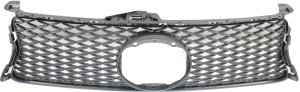 Gray Shell and Insert Grille for Lexus GS350 2013-2016, GS450H 2015 with F Sport Package and Pre-Collision System, Replacement