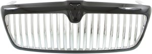 Grille for Lincoln Navigator 2004-2006, Black Shell with Chrome Insert and Monochromatic Package, From March 1st, 2004, Replacement