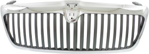 Grille for Lincoln Navigator 2003-2006, Chrome Shell with Black Insert, Without Monochromatic Package, Replacement