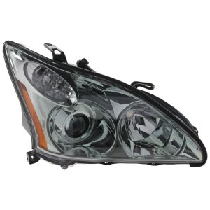Headlight for Lexus RX330 2004-2006 Right (Passenger), Lens and Housing, Xenon, Without HID Kit, Without Adaptive Front-Lighting System, Japan Built Vehicle, Replacement