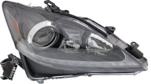 Headlight for Lexus IS250/IS350 2011, Right (Passenger), Lens and Housing, Xenon, Without HID Kit, Excludes C Model, Replacement