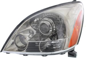 Headlight Lens and Housing for 2003-2009 Lexus GX470, Left (Driver) Side, with Sport Package, Replacement