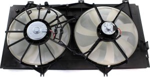 Radiator Fan Assembly for Toyota Camry 2007-2011, Avalon 2005-2018, Venza 2009-2016, V6, with Tow Package, without Control Module, Replacement