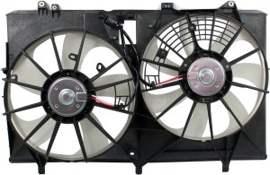 Radiator Fan Assembly for Lexus RX350 (2010-2016, Canada Built) & Toyota Sienna (2011-2016), 3.5L, without Control Module, Replacement