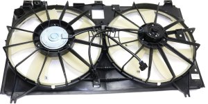 Radiator Fan Assembly for Lexus GS350 2007-2011, Dual Fan, 3.5L Engine, without Control Module, Replacement