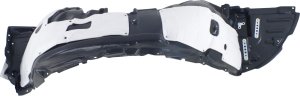 Front Fender Liner for Lexus LS460/LS600H 2013-2017 Right (Passenger), Plastic Vacuum Form with Extension Sheet, Excludes F Sport Package, Replacement