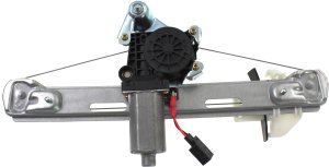 Power Rear Window Regulator with Motor, 2 Pins for LS 2000-2006, Left (Driver), Replacement