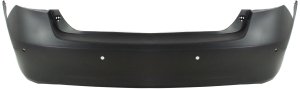 Rear Bumper Cover for Lexus ES350 2007-2012, Primed (Ready to Paint), with Parking Aid Sensor Holes, Replacement
