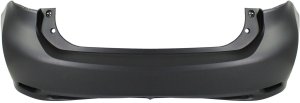 Rear Bumper Cover for Lexus CT200H 2011-2013, Primed (Ready to Paint), without F Sport Package, without Parking Aid Sensor Holes, Replacement