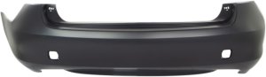 Rear Bumper Cover for Lexus GS350/GS460/GS450H 2008-2011, Primed (Ready to Paint), without Park Assist Sensor Holes, Replacement