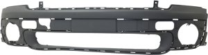 Front Bumper Cover for Cooper 2007-2010 Base Model, Hatchback/Convertible/Wagon, without Aero Package, Primed (Ready to Paint), Replacement
