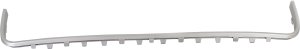 Front Bumper Grille Bar for Milan 2006-2009, Painted Silver, Replacement