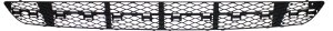 Front Bumper Grille for Mercedes-Benz E-Class 2003-2006, Center Position, Black, with Avantgarde Package, with Sport Package, without AMG Styling Package, Sedan/(Wagon 2004-2006), Replacement