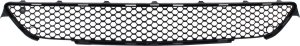 Front Bumper Grille for Mercedes-Benz S350/S550 2012-2013, Center Position, Black, with AMG Sport Package, Replacement