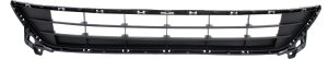 Front Bumper Grille for Mazda 6, 2014-2017, Lower, Textured Black, without LED Light Holes and Smart City Brake System, Replacement