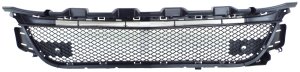 Front Bumper Grille for Mercedes-Benz CLA-Class 2014-2016, Center, Textured, without Molding Holes and Sport Edition(CLA250, with AMG Package, without IPAS Holes), Replacement
